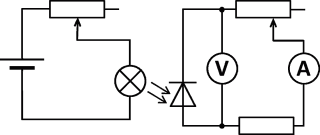 schema zapojeni zatezovaci charakteristiky fotoclanku